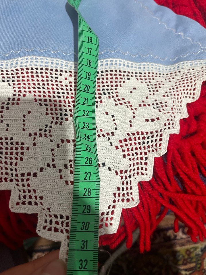 Dantel Detaylı Geleneksel Mavi Peçeteler - Görsel 2