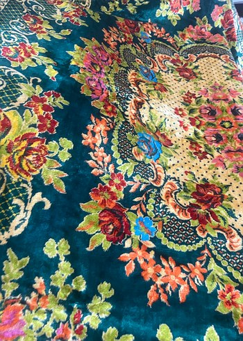 ANTİKA İPEK KADİFE ÖRTÜ - Görsel 2