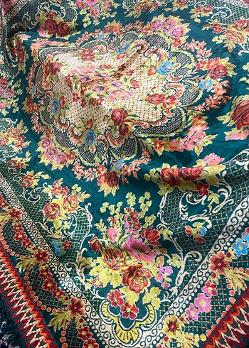 ANTİKA İPEK KADİFE ÖRTÜ - Görsel 4