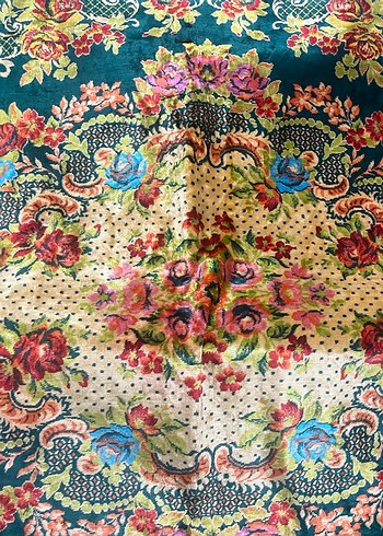 ANTİKA İPEK KADİFE ÖRTÜ - Görsel 5