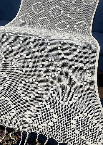 Dantel el işi perde - Görsel 2