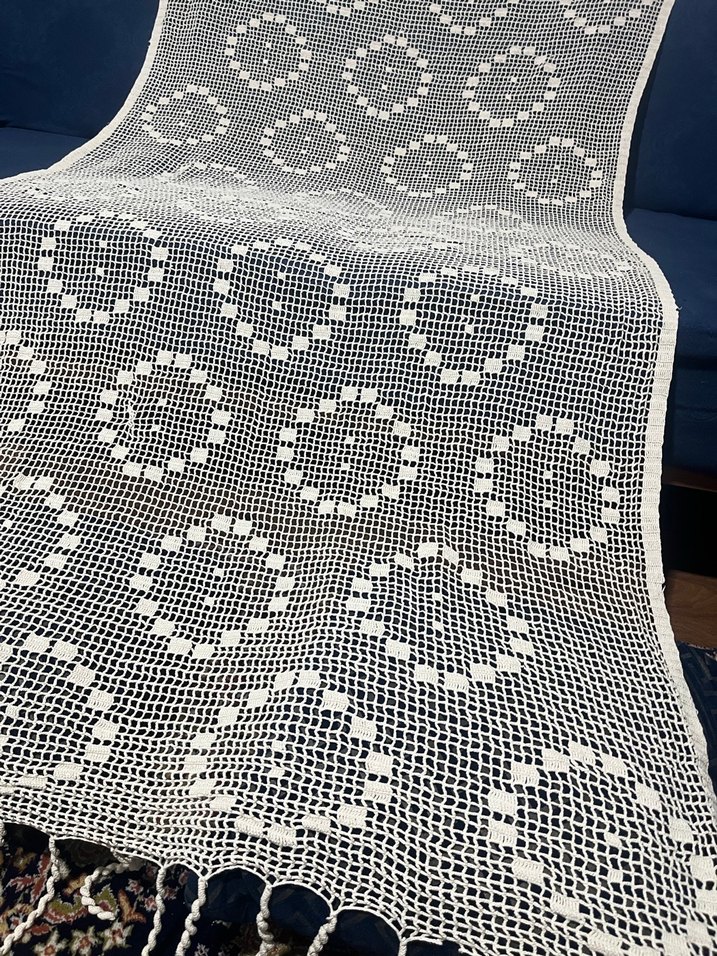 Dantel el işi perde - Görsel 2