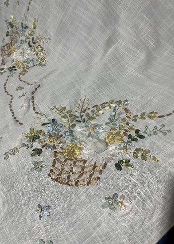 Kurdela işi masa örtüsü 86&86 - Görsel 2