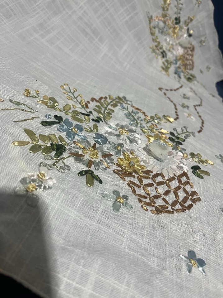 Kurdela işi masa örtüsü 86&86 - Görsel 4