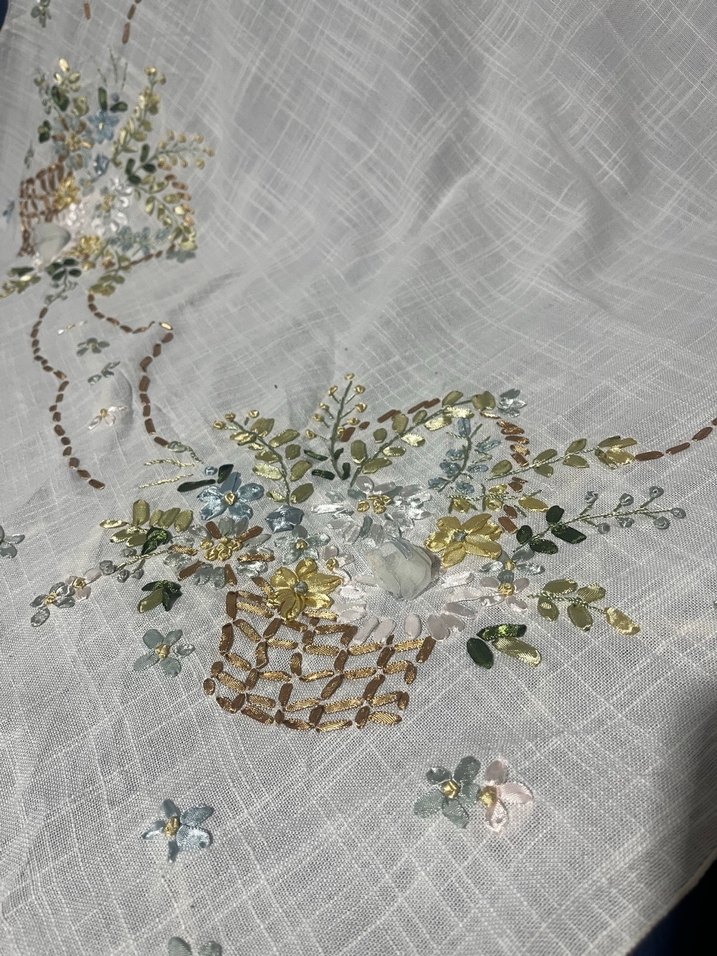 Kurdela işi masa örtüsü 86&86 - Görsel 2