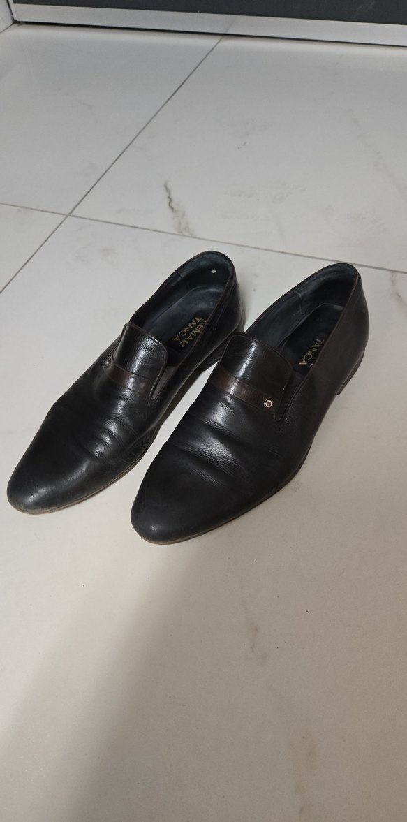 Erkek Siyah Deri Klasik Tokalı Ayakkabı Kemal Tanca - Görsel 3
