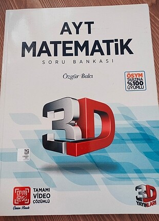 3d yayınları ayt matematik