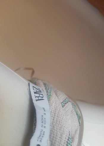 Zara Bej Drapeli Kadın crop