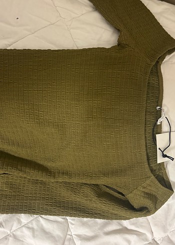 Bershka yeşil mini elbise - Görsel 3