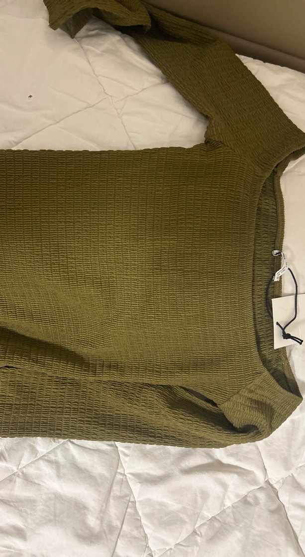 Bershka yeşil mini elbise - Görsel 3