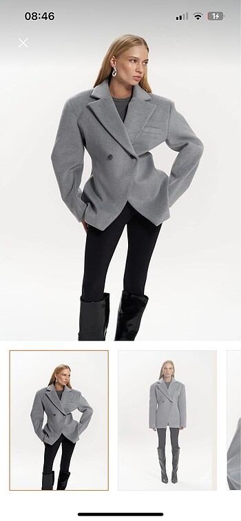 Mai belden oturtmalı blazer kaban