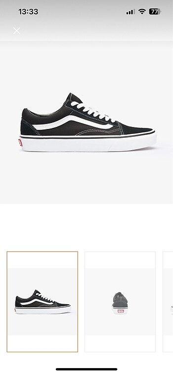 Vans Vans old skool unisex siyah sneaker