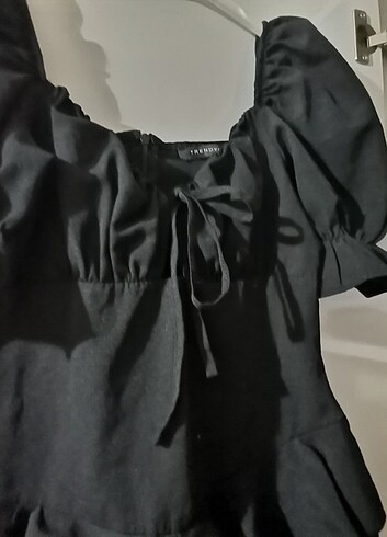 Trendyol & Milla Milla önü bağcıklı elbise