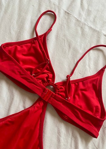 Kırmızı Askılı Mayokini Mayo - Görsel 4