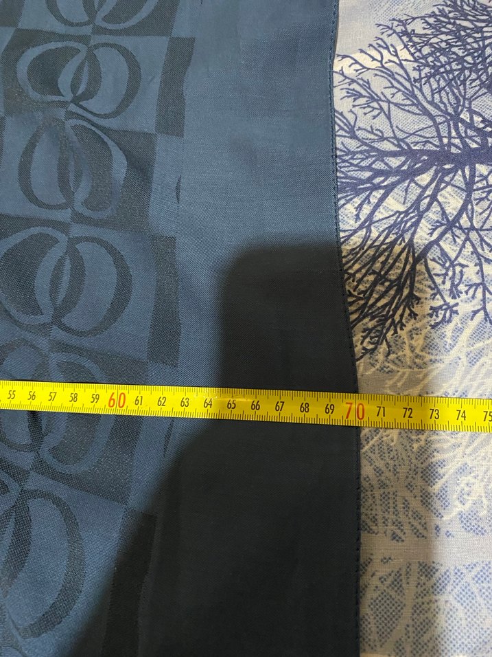 Kadın Lacivert İpek Görünümlü Örtü - Görsel 2