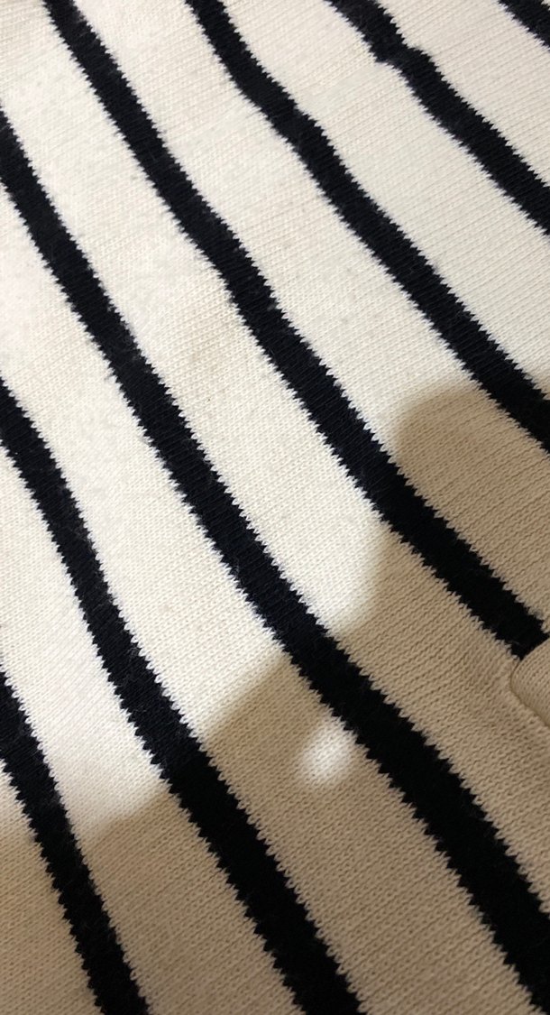 Düğmeli Çizgili Pamuklu Kadın Kazak - Görsel 2