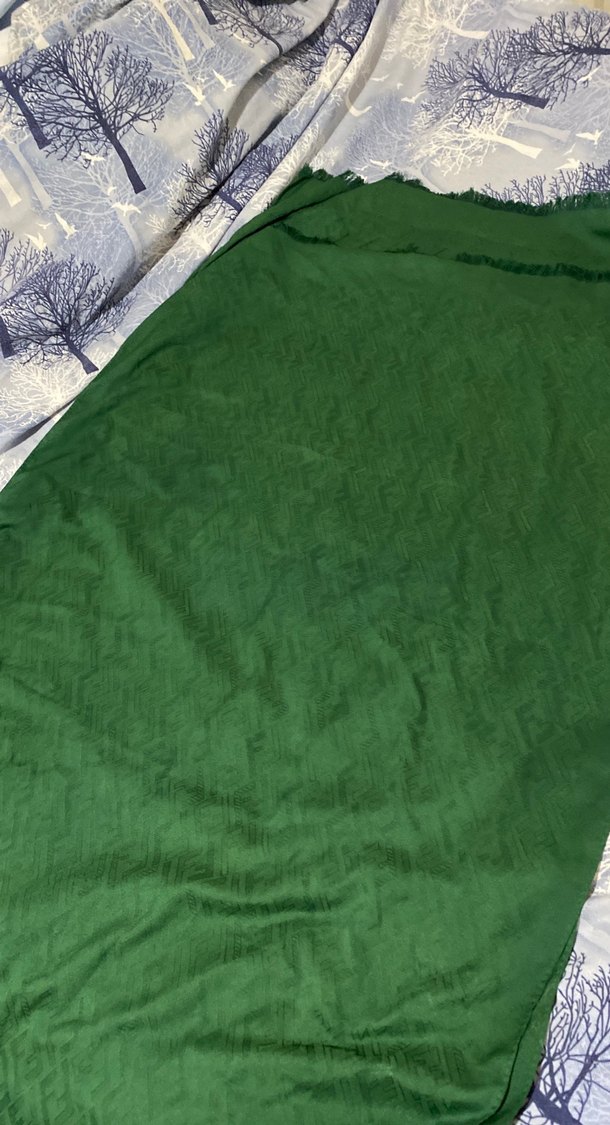 Parlak Yeşil fendi şal - Görsel 4