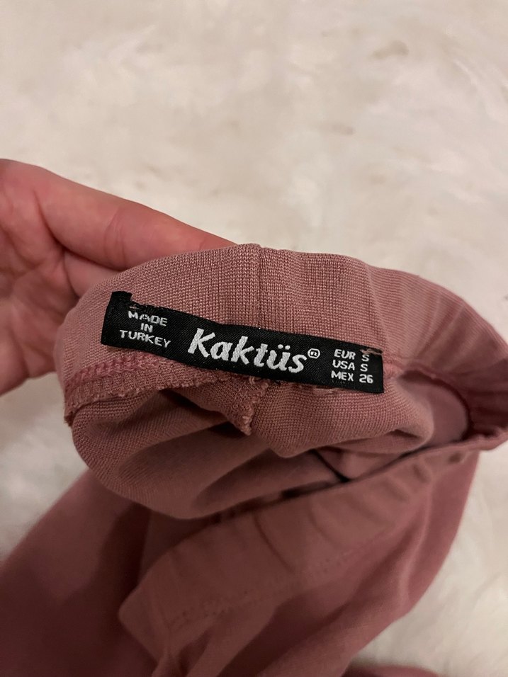 Pembe Midi Yırtmaçlı Kadın Etek - Görsel 3