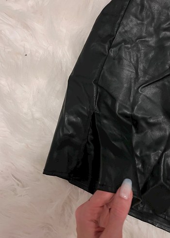 Siyah Deri, Mini Kalem Etek - Görsel 2