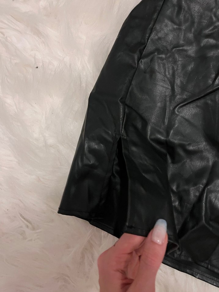 Siyah Deri, Mini Kalem Etek - Görsel 2