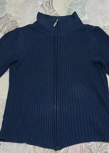 S-M-L beden fermuarlı hırka lacivert ceket