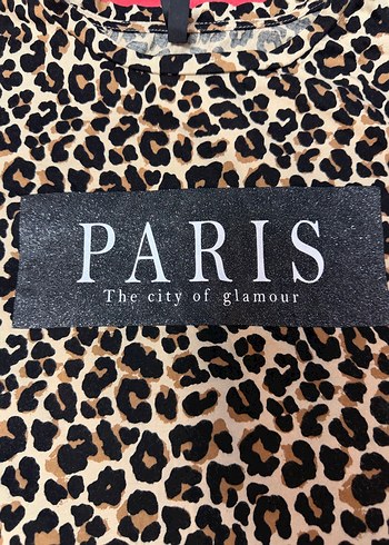 Leopar Desenli Baskılı Tişört - Görsel 2