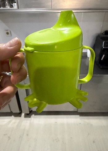 Yeşil Bebek Bardağı Kulplu - Görsel 5