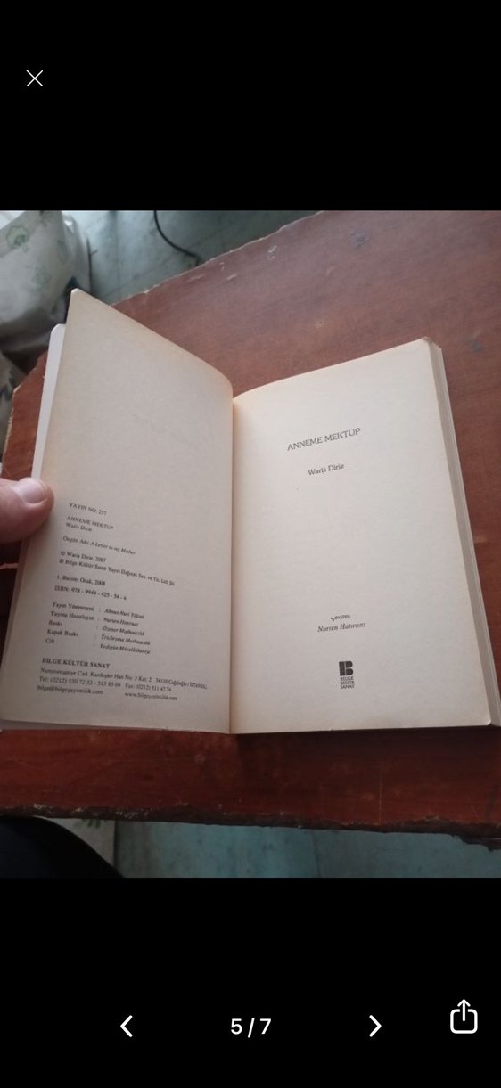 Waris Dirie - Anneme Mektup Romanı - Görsel 2