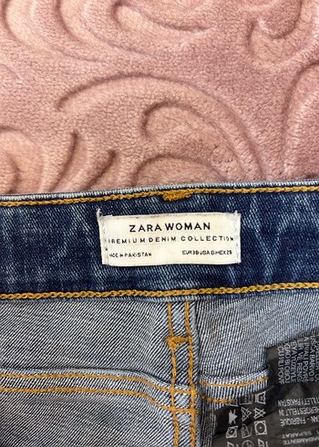 Kadın Mavi Midi Boy Kot Pantolon - Görsel 4