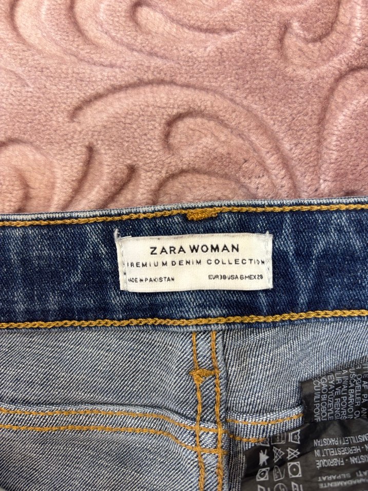 Kadın Mavi Midi Boy Kot Pantolon - Görsel 4