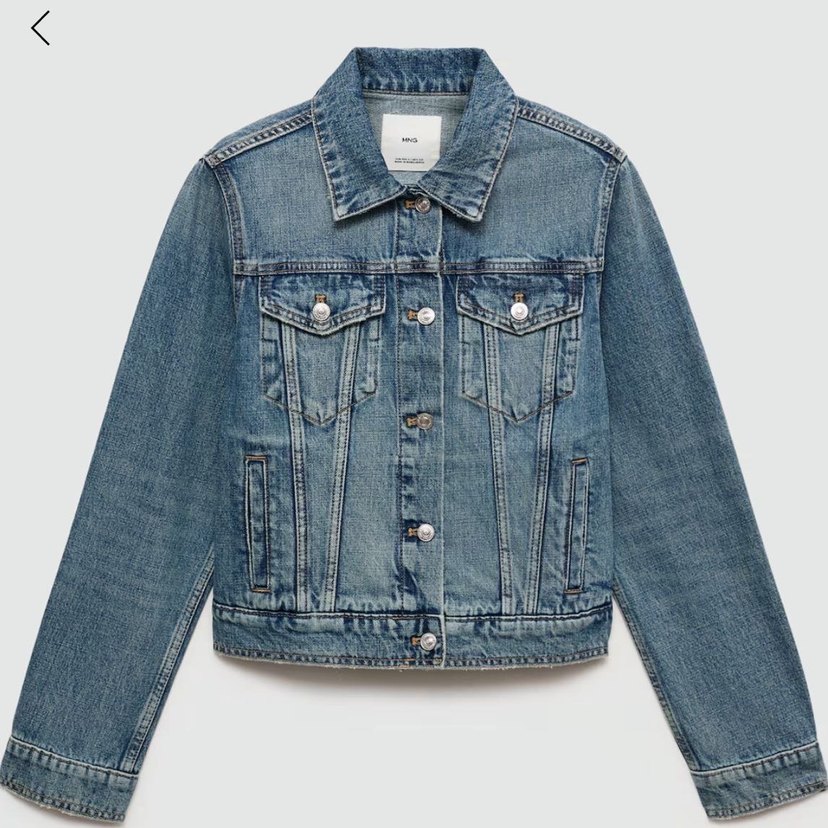 Düğmeli Mavi Kadın Denim Ceket - Görsel 5