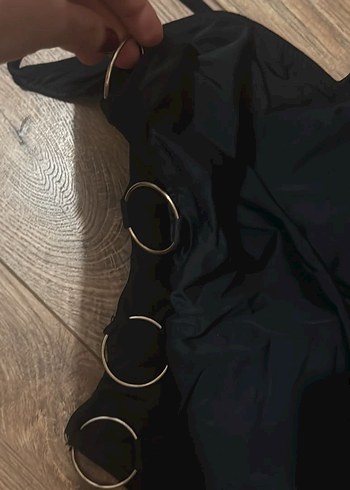 Zincir Detaylı Siyah Kadın Mayo zara - Görsel 2