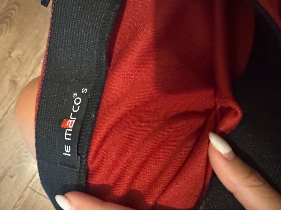 Bordo Drapeli Mini Etek - Görsel 3