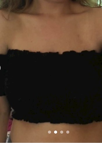 Kadın Siyah Fırfırlı Bluz - Görsel 2