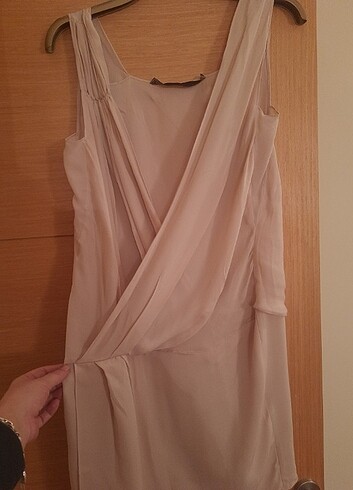 s Beden ten rengi Renk Zara Women Gece Elbisesi