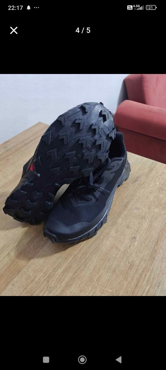 Salomon marka orjinal Gri Erkklek Spor Ayakkabı Bağcıklı - Görsel 4