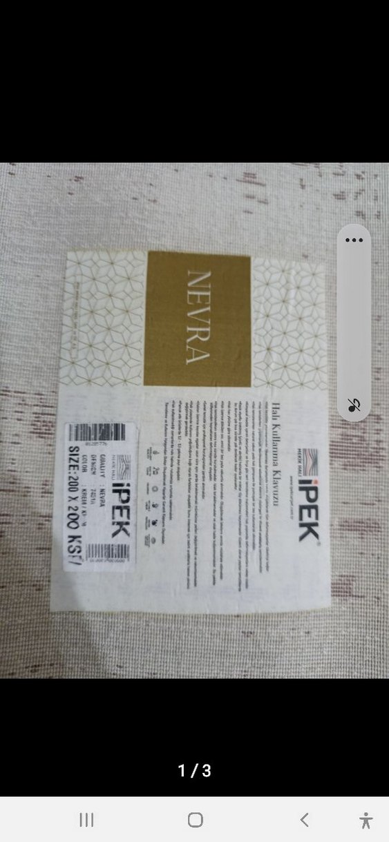 Gri Modern Soyut Desenli Halı %akrilik - Görsel 3