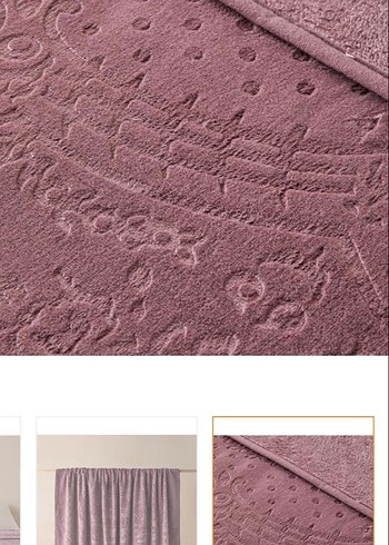 Bordo Düz Desen battaniye - Görsel 3