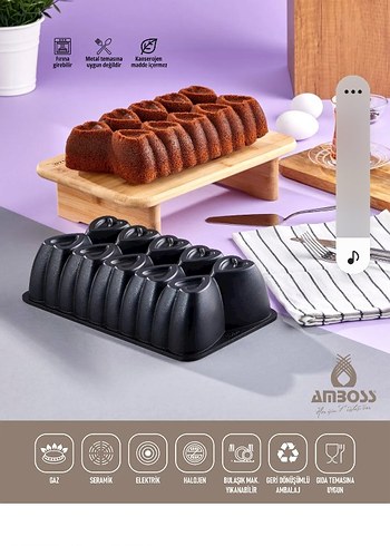 Kalp Şekilli Kek Kalıbı - Görsel 2