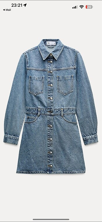 Zara Denim Elbise