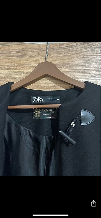 m Beden siyah Renk Zara manteco kaban
