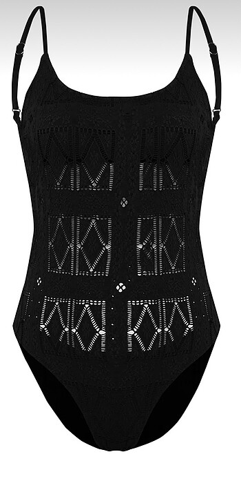 38 Beden siyah Renk Mayo bikini