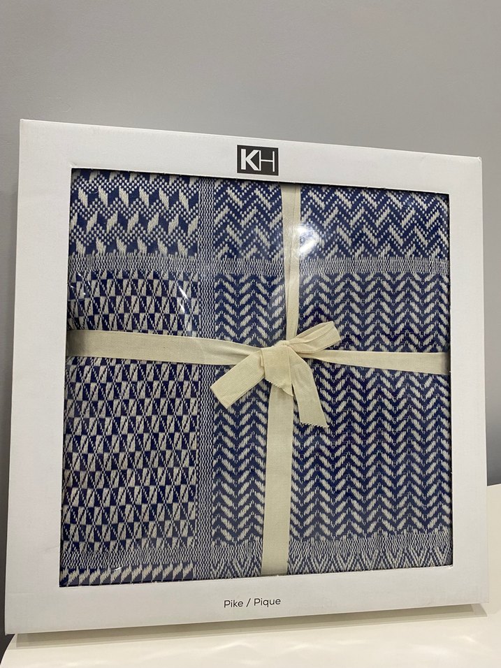 Lacivert çift kişilik pike - Görsel 4