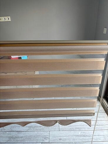 Taç Taç bambu zebra stor perde