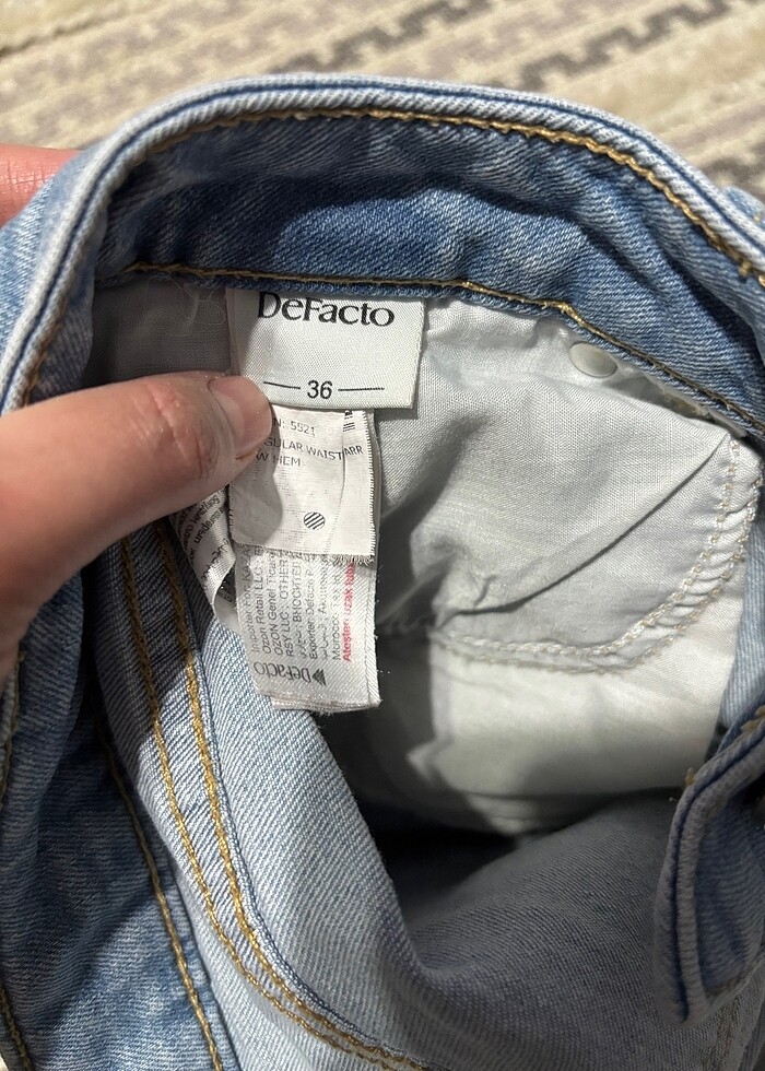 Defacto kot şort - Görsel 3