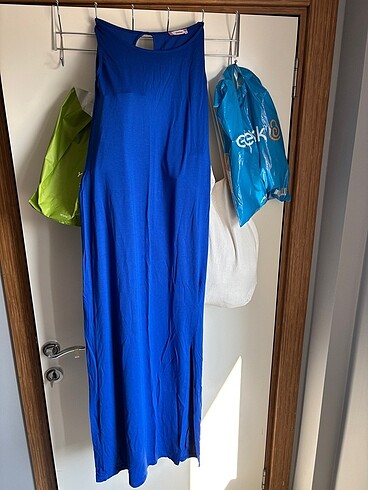 Kalın askılı yazlık elbise - Görsel 5