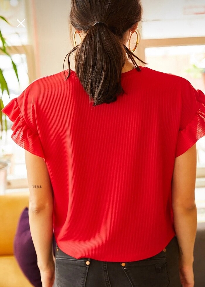 Olalook kırmızı tshirt - Görsel 3