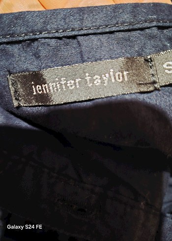 Kızlar için Lacivert Düğmeli Denim Salopet - Görsel 5