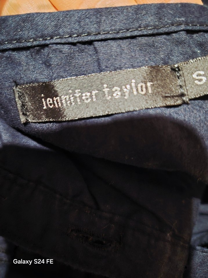 Kızlar için Lacivert Düğmeli Denim Salopet - Görsel 5