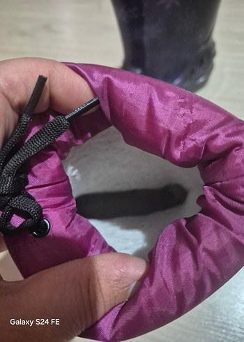 Kızlar İçin Mor Gotik Bot - Görsel 4